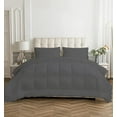 thumbnail image 2 of 1 PC Queen Size Down Alternative Comforter- Microfiber 300 GSM- Lightweight Comforter with Corner Tabs (90x92, Dark Grey), 2 of 5