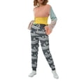 thumbnail image 3 of xiaxaixu Female Thickened Elk Print High Waist Pyjama Trousers Lacing Pants, 3 of 9