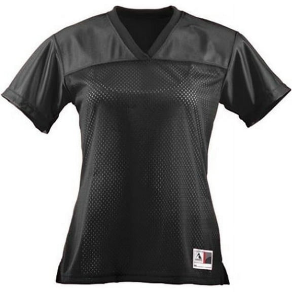 250A Ladies Junior Fit Replica Football Jersey, Black, 2X