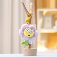 thumbnail image 1 of Llavero de peluche con forma de flor de Minion auténtico con forma de dibujo animado de Mi villano favorito, bonito colgante para bolso, regalo, 1 of 2