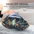 thumbnail image 4 of Yayeee Pillowcase Standard Size Set of 2 Satin Wrinkle Resistant Envelope Pillow Case, Mystical Owls Pattern, 4 of 8