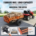 thumbnail image 2 of 1500 Lbs 15 Cu Ft Heavy Duty Steel ATV Dump Trailer, Tow Behind Garden Cart with Removable Sides for Tractors & UTVs, 2 of 5
