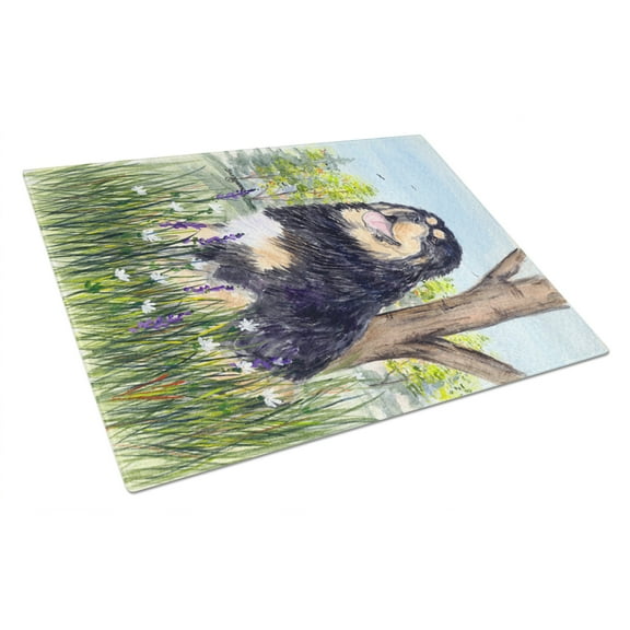 Caroline's Treasures Tibetan Mastiff Glass Cutting Board Large