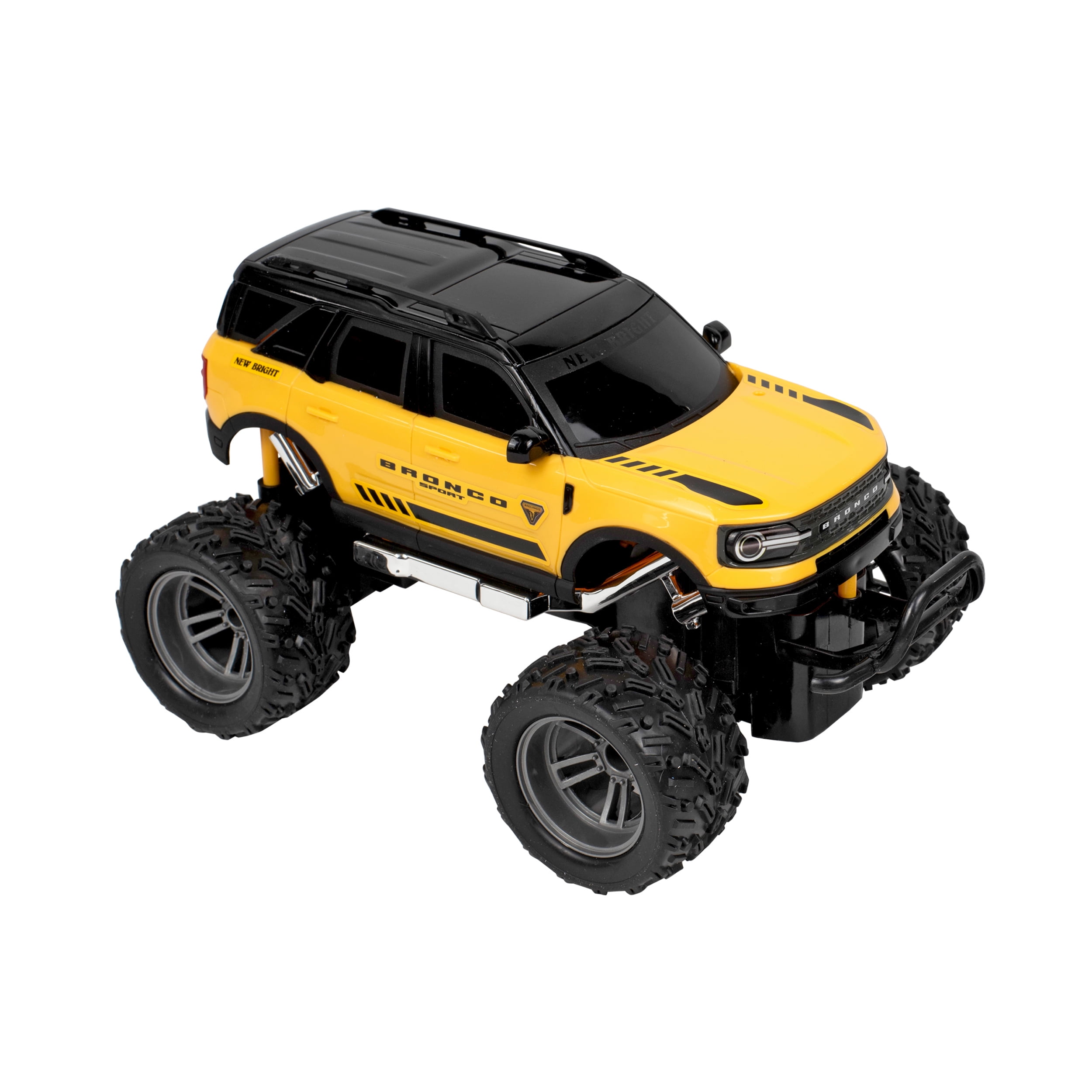 New Bright R/C Trucks Ford Bronco, Full Function, Up to 100' Range, Up to 30 Min Run Time, Yellow, Ages 6+