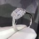 thumbnail image 2 of Shiny Zircon Decor Ring - Square Shape Bridal Wedding Anniversary Engagement Gift, 2 of 4