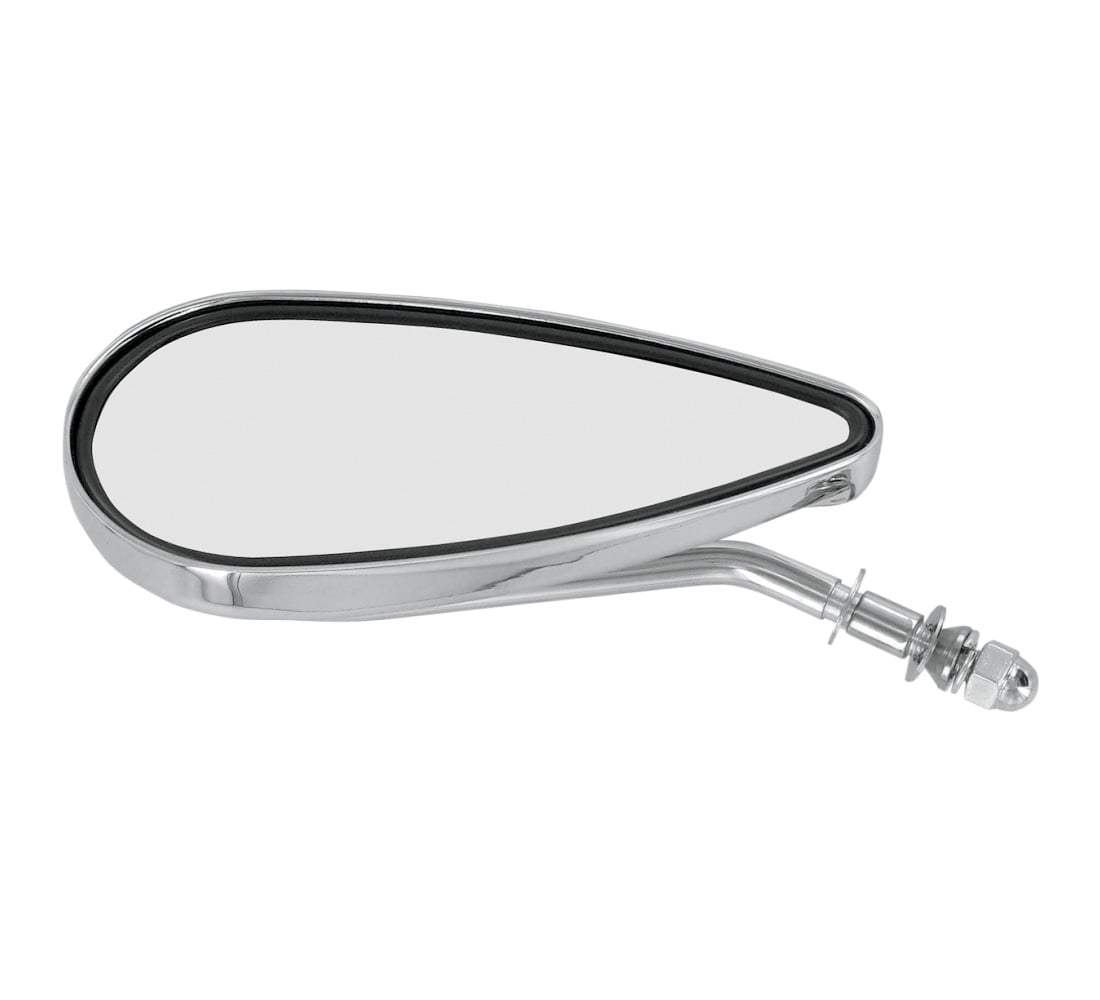 Drag Specialties Teardrop Mirror for Harley Left/Chrome (DS300017)