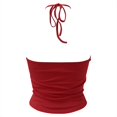 thumbnail image 2 of Vedolay Tops For Women Casual Women's V-Neck Chiffon Adjustable Spaghetti Strap Cami Top,Red M, 2 of 4