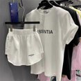thumbnail image 3 of Short-sleeved Shorts Suit Letter Loose Short-sleeved For New Year As, 3 of 5