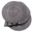 Coolmade 4 Pack Round Rop Cotton Braided Table Place Mats Braided