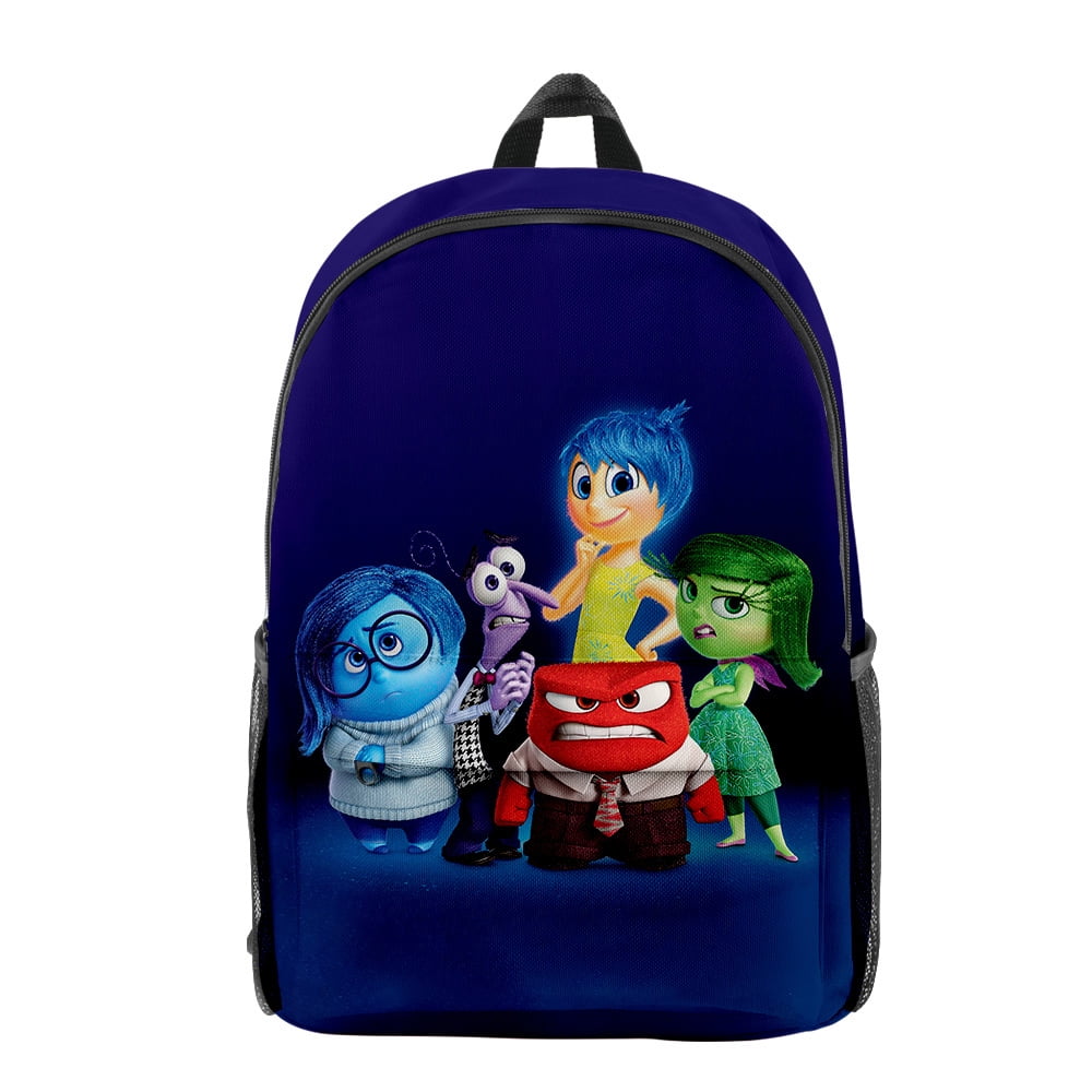 Inside Out 2 Backpacks Funny Travel Bag 3D Cosplay Rucksack Unisex