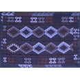 thumbnail image 1 of Ahgly Company Machine Washable Indoor Rectangle Southwestern Blue Country Area Rugs, 4' x 6', 1 of 4