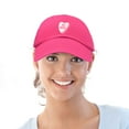 thumbnail image 5 of DALIX Be Mine Valentine's Day Candy Hat Womens Embroidered Baseball Cap in Hot Pink, 5 of 6