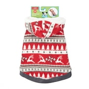 Angle View: Fetchwear Dog Hoodie, Red Reindeer, (Small)