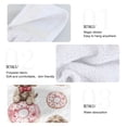 thumbnail image 4 of Dailycode Kitchen Wash Cloths with Hanging Loops Absorbent Absorbent Quick Drying Hand Towels, 2 Pack, Puppies Bow Donut, 4 of 7