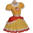 thumbnail image 4 of Princess Yellow Daisy Short Dress Crop Top Skirt Suit Cartoon Outfit for Women Girls, 4 of 7