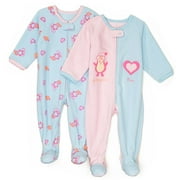 Baby Inc. Penguin Fleece Romper - Set of Two