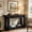 Black, variant on Fnova 63" Farmhouse Console Table with Long Storage Shelves, 2-Tier Entertainment Center for 55" - 75" TVs, Tall Television Console Table for Living Room, Bedroom, Hallway, Foyer