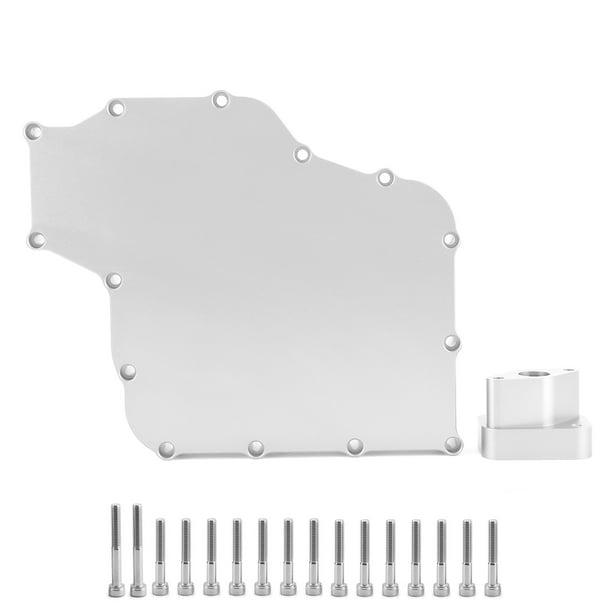 Kit de cárter de aceite de sección baja para motocicleta con tornillos, aleación de aluminio, apto para Suzuki GSXR 1300 Hayabusa 1999-2011, plateado Jadeshay A