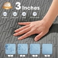 thumbnail image 4 of DADO DIDO 3 inch Gel Memory Foam Mattress Topper,King,Cooling Bed Pad with Removable Washable Bamboo Cover,Gray, 4 of 8