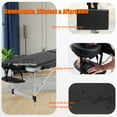 thumbnail image 6 of VIRRMO Adjustable Aluminium Massage Bed with Neck Stretcher, 84 Inch, Black, 6 of 7