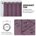 thumbnail image 3 of Bkue Nile Mills Modern, Classic Solid Semi Blackout Curtains, Set of 2, 70" x 63", Wisteria, 3 of 11