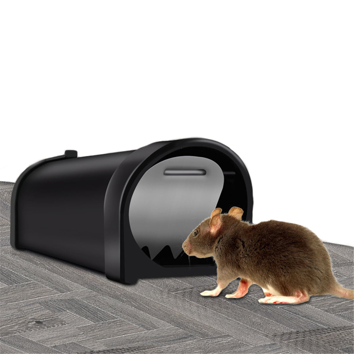 Black Automatic Mouse Trap Case Rat Catcher Cage Mice Rodent Pest