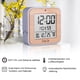 thumbnail image 4 of Reloj Despertador Digital Dcf, Termómetro, Higrómetro, Relojes De Mesa De Escritorio, 2 Alarmas Diarias, Función De Retroiluminación Automática Advancent HA024621-01, 4 of 5