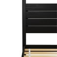 thumbnail image 6 of Pemberly Row Wood King Size Canopy Bed with Slatted Headboard in Black, 6 of 16