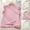 Pink, variant on CYRBOKO Girls Tank Tops with Flutter Sleeve, Cotton Sleeveless Crewneck Casual Summer Undershirts Pink Size 10-12 T
