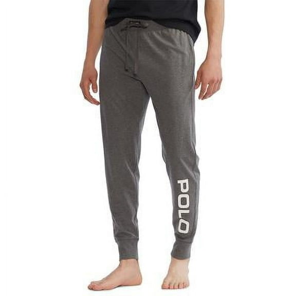 Polo Ralph Lauren Men's Logo Jogger Pajama Pants, Charcoal Heather