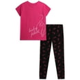 thumbnail image 4 of Baby Phat Girls Leggings Set - Lightweight Short Sleeve Graphic Tee and Leggings for Girls 2 Piece, 4 of 7