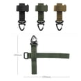 thumbnail image 4 of Guantes al aire libre escalada cuerda almacenamiento hebilla campamento senderismo hebilla (verde militar) Likrtyny Para Estrenar, 4 of 4