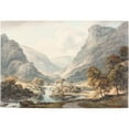 thumbnail image 2 of John Glover 24x18 Gold Ornate Framed and Double Matted Museum Art Print Titled - A View of Dovedale (C. 1825), 2 of 4