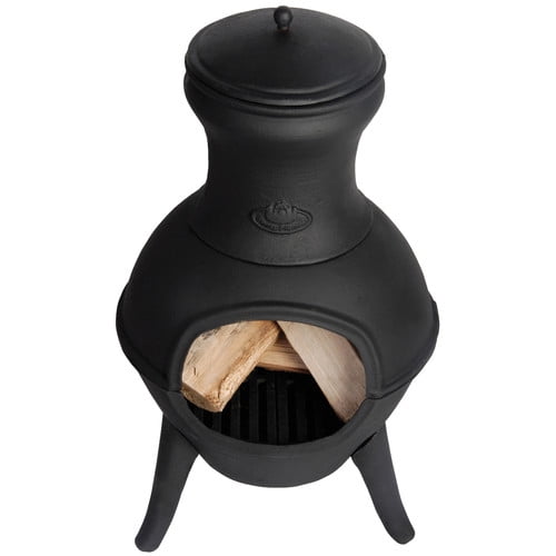 EsschertDesign Cast iron Wood Burning Chiminea by EsschertDesign