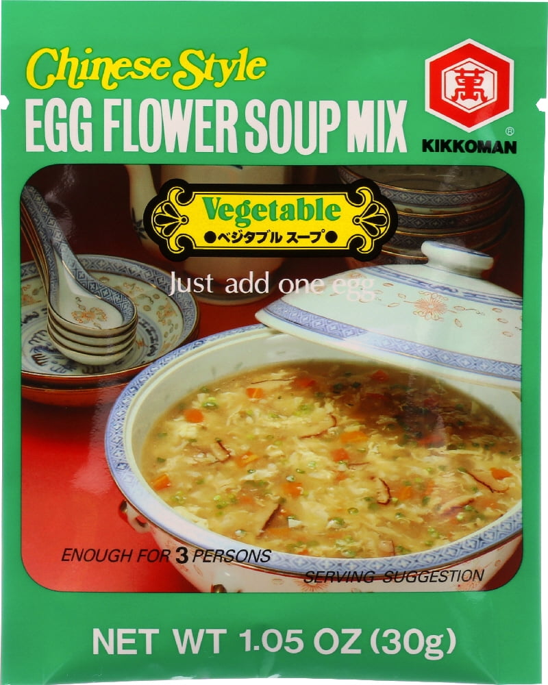Kikkoman Chinese Style Egg Flour Mix Vegetable Soup, 1.05 oz