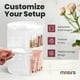 thumbnail image 3 of Organizador de maquillaje Masirs 360 con repisa giratoria ajustable, color blanco, 3 of 6