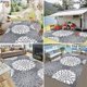 thumbnail image 4 of Alfombra de exterior Ilead, 152 x 244 cm, impermeable, reversible, gris, 4 of 9