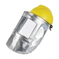 thumbnail image 1 of Cubierta protectora de papel de aluminio con aislamiento térmico y pantalla transparente, cubierta para la cara del soldador, resistente al fuego, Color del casco al azar, 1 of 8