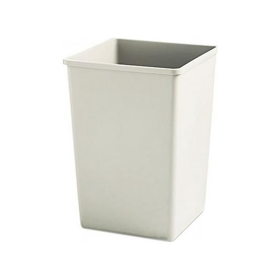 Rubbermaid Commercial 395800BG Plaza Waste Container Rigid Liner, Square, Plastic, 35 gal, Beige