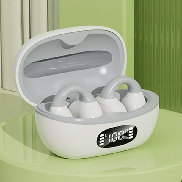 Auriculares deportivos con micrófono, auriculares estéreo compatibles con Bluetooth, conducción ósea