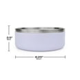 thumbnail image 2 of One Paw, Large Double Stainless Steel Dog Bowl, 2.1L (71 oz), 2 of 5