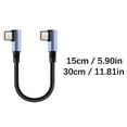 thumbnail image 5 of Angled Type C Charging Cable Short Fast Data Cord Thickened Wire Stable Use, 5 of 11