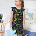 thumbnail image 4 of Balery Off-Road Vehicle Camisón de princesa para niñas, pijama de algodón con mangas abullonadas, suave y bonito.-Small, 4 of 6