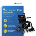 thumbnail image 2 of Journey Fauteuil Électrique Air Elite, Fauteuil Roulant Pliable Motorisé, Conforme TSA, 2 of 9