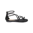 thumbnail image 2 of New Women Liliana Teena-1 Satin Toe Ring Strappy Gladiator Flat Sandal, 2 of 5