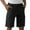 Black, variant on FDGIU Cargo Shorts Men Faddish Outdoors Solid Casual Pocket Button Zipper Sport Shorts Pants Bermuda Shorts Back to School Essentials