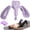 Purple, variant on Black Adjustable Inner Thigh Exerciser Leg Exercise Machine For Home Gym Use