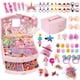 thumbnail image 1 of Set de accesorios para el cabello Oudizz con joyero para niñas de 4 a 10 años, 1 of 6