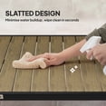 thumbnail image 4 of CoSoTower Patio Dining Table for 8, Rectangular Aluminum Outdoor Table for Garden Lawn Backyard, Natural, 4 of 7
