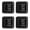 Black, variant on 4Pcs Adhesive Casters Wheel None Drill Appliance Rollers 360 Degree Rotation Sticky Pulley Appliance Sliders